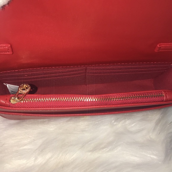 VALENTINO ORLANDI RED CINCHED 2 WAY PURSE - Picture 6 of 15